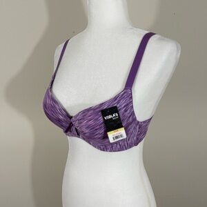 Viola’s bra sz 34 B New with tags purple heather padded